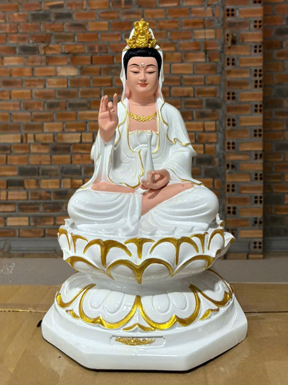 Tôn tượng Quan Thế Âm cao 40cm